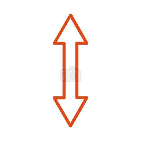 Illustration for Arrow icon vector illustration background for your web and mobile app design, arrow logo concept - Royalty Free Image