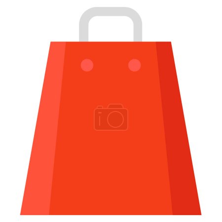 Illustration for Shopping bag icon vector illustration - Royalty Free Image