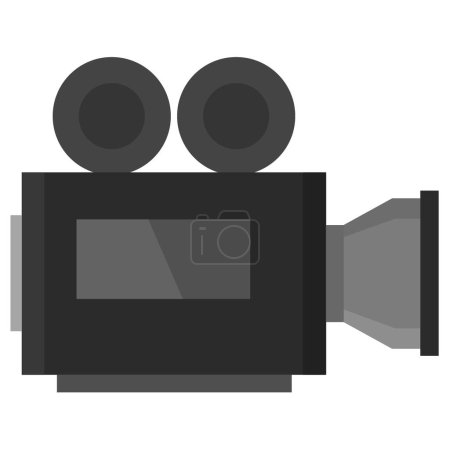 Ilustración de Cámara de vídeo icono web vector ilustración - Imagen libre de derechos