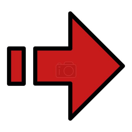 Illustration for Arrow. web icon simple illustration. arrow vector symbol. - Royalty Free Image