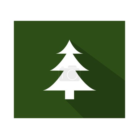 Illustration for Christmas tree vector icon - Royalty Free Image