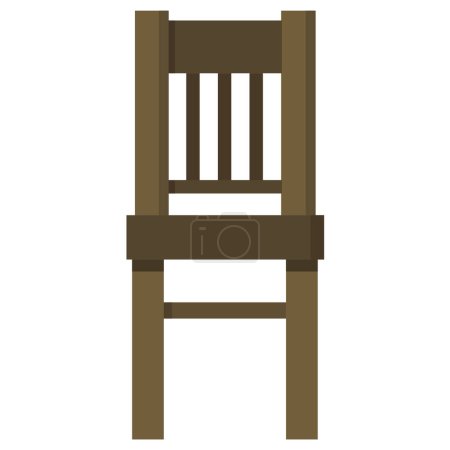 Illustration for Wooden stool icon vector illustration graphic design - Royalty Free Image