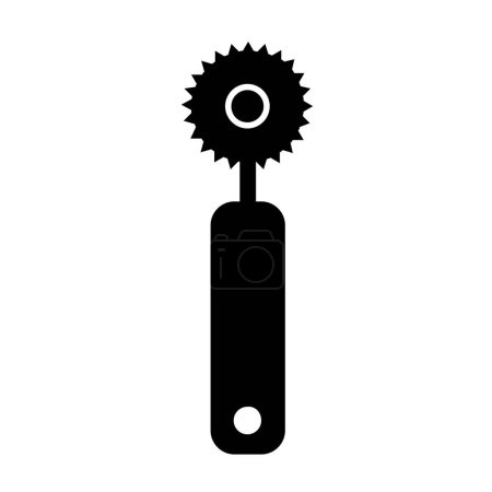 Illustration for Pizza cutter icon, vector illustration - Royalty Free Image