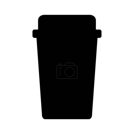 Illustration for Coffee cup vector icon. coffee cup sign. flat style symbol - Royalty Free Image
