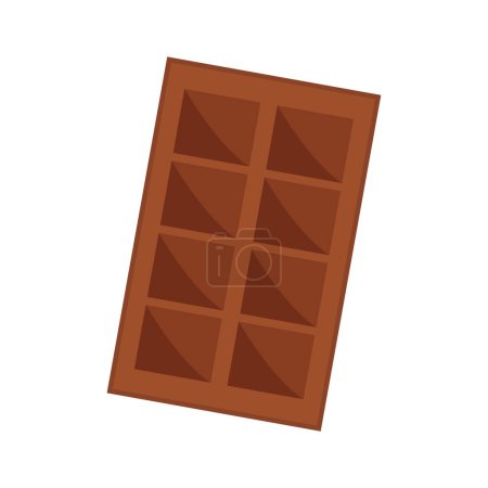 Ilustración de Icono de barra de chocolate, estilo de dibujos animados - Imagen libre de derechos
