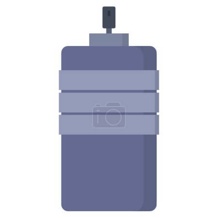 Illustration for Spray bottle isolated vector icon - Royalty Free Image