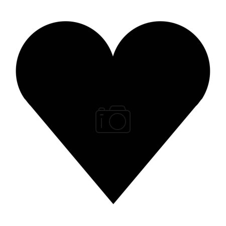 Illustration for Heart icon. vector illustration - Royalty Free Image
