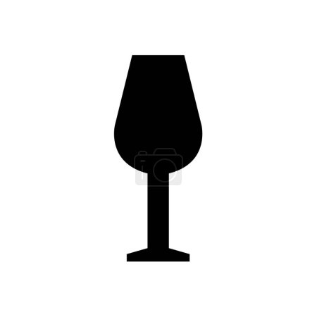 Ilustración de Icono de copa de vino sobre fondo blanco - Imagen libre de derechos