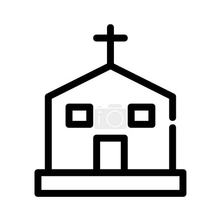 Illustration for Church icon. simple design - Royalty Free Image