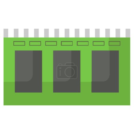 Illustration for Memory icon vector, RAM icon vector - Royalty Free Image