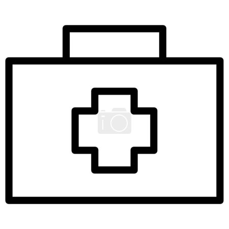 Illustration for First aid kit icon outline vector. first aid - Royalty Free Image