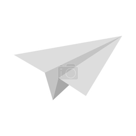 Illustration for Paper plane icon on a white background - Royalty Free Image