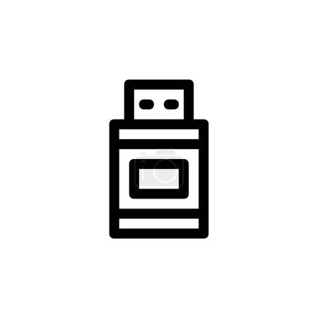 Ilustración de Usb icono de socket sobre fondo blanco - Imagen libre de derechos