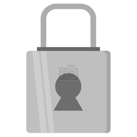 Illustration for Padlock icon vector illustration design template - Royalty Free Image