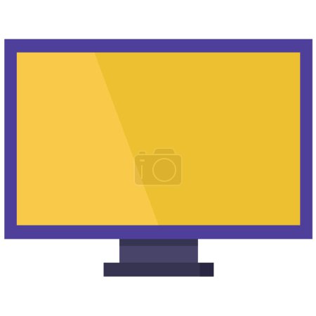 Ilustración de Icono del monitor de ordenador aislado sobre fondo blanco - Imagen libre de derechos