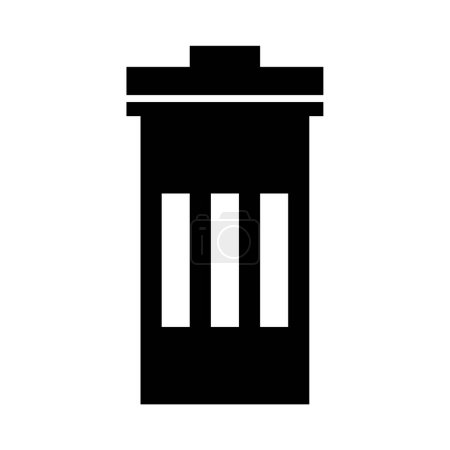 Illustration for Trash can icon, vector illustration - Royalty Free Image