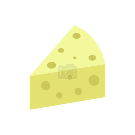 Illustration for Cheese icon vector illustration - Royalty Free Image