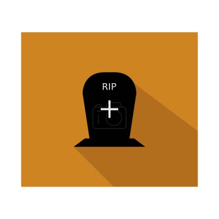 Illustration for Vector illustration of tombstone - Royalty Free Image
