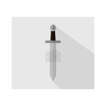 Illustration for Sword icon vector illustration - Royalty Free Image