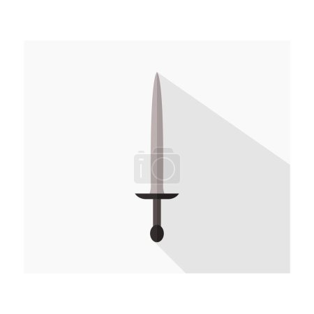 Illustration for Sword icon vector illustration - Royalty Free Image