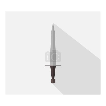 Ilustración de Espada icono vector ilustración - Imagen libre de derechos