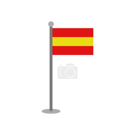 Illustration for Spain flag vector illustration - Royalty Free Image