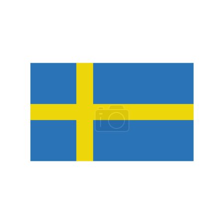 Illustration for Sweden flag icon vector design - Royalty Free Image