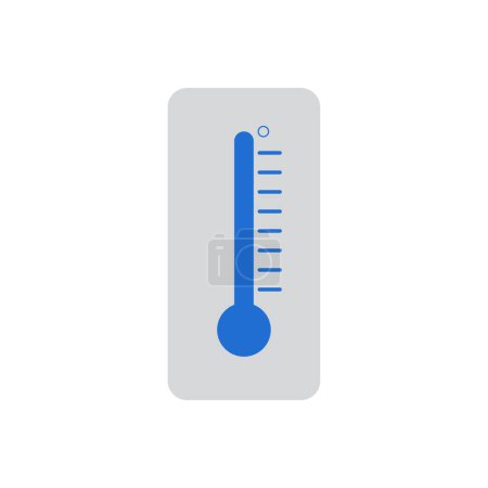 Illustration for Thermometer vector glyph flat icon - Royalty Free Image