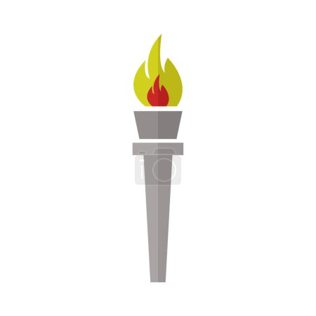 Illustration for Torch vector icon illustration design - Royalty Free Image