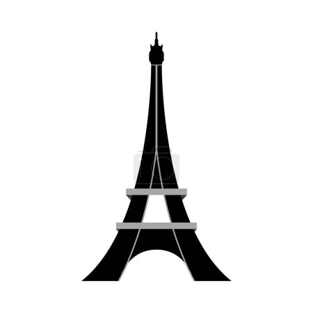 Téléchargez les illustrations : Icône de la tour eiffel paris, style simple - en licence libre de droit