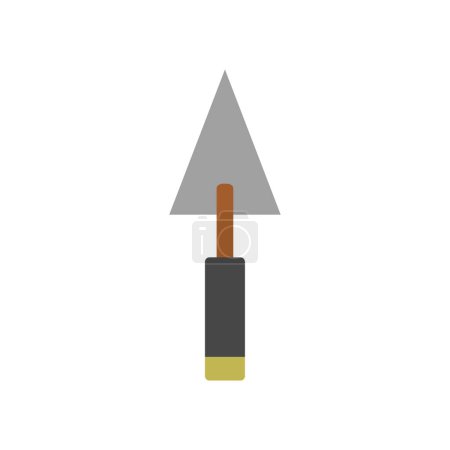 Illustration for Trowel icon on white background - Royalty Free Image