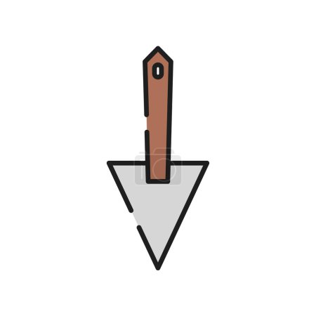 Illustration for Trowel icon on white background - Royalty Free Image