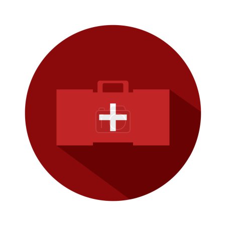 Illustration for First aid kit icon. vector illustration - Royalty Free Image