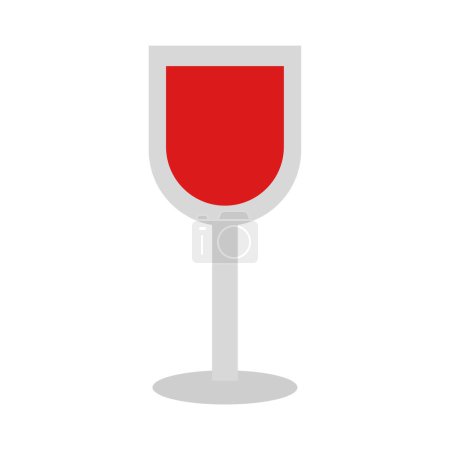 Ilustración de Icono del vino aislado sobre fondo blanco - Imagen libre de derechos