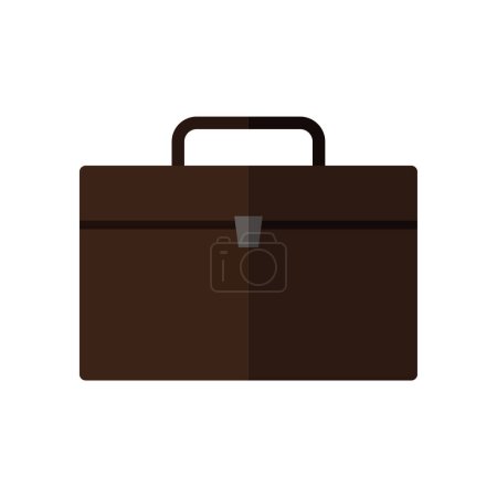 Illustration for Suitcase briefcase isolated icon - Royalty Free Image