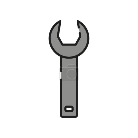 Illustration for Wrench isolated on white background - Royalty Free Image