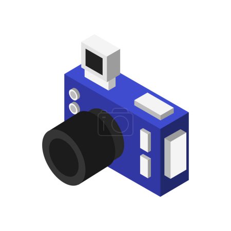 Illustration for Isometric camera on a background - Royalty Free Image