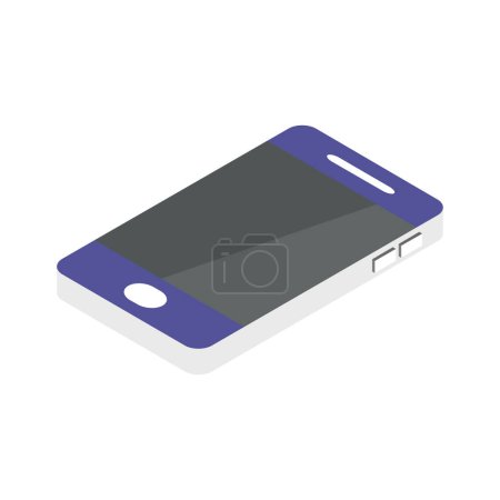 Illustration for Smartphone icon on white background - Royalty Free Image