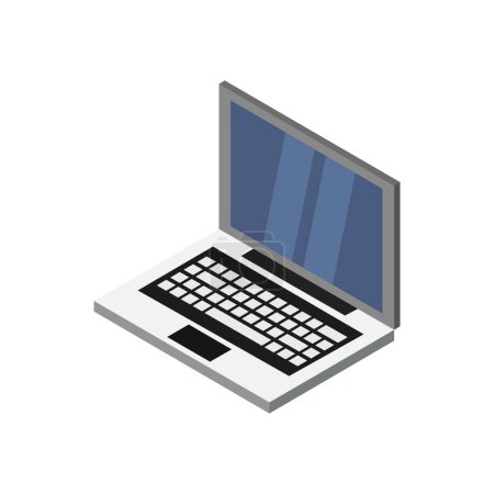 Illustration for Laptop icon vector illustration background - Royalty Free Image