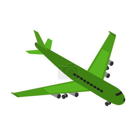Illustration for Airplane icon. travel and vacation concept. isolated design - Royalty Free Image