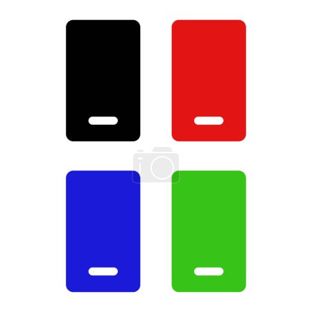 Ilustración de Icono de vector de color smartphone - Imagen libre de derechos