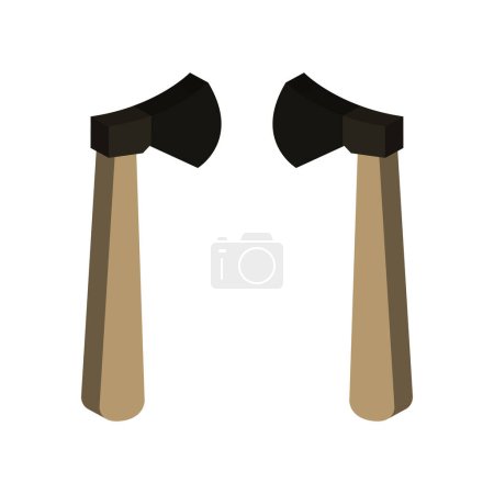 Illustration for Vector icon of axe - Royalty Free Image