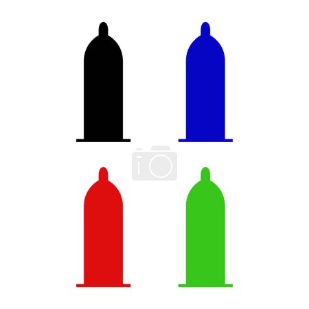 Illustration for Condom icon vector illustration - Royalty Free Image