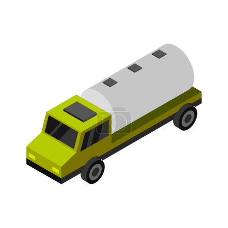 Ilustración de Icono de camión de carga aislado. vector ilustración diseño - Imagen libre de derechos