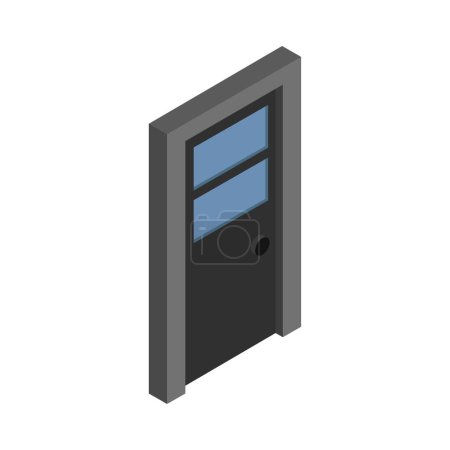 Illustration for Door icon vector illustration - Royalty Free Image