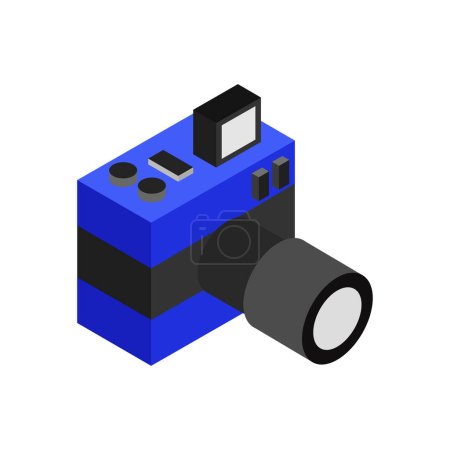 Illustration for Isometric camera on a background - Royalty Free Image
