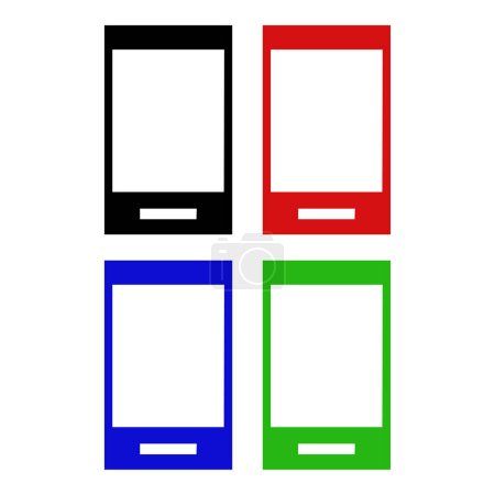 Ilustración de Icono de vector de color smartphone - Imagen libre de derechos