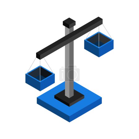 Illustration for Measuring scale icon vector illustration - Royalty Free Image