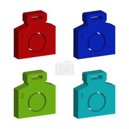 Illustration for Set of colorful icons for web, printing - Royalty Free Image