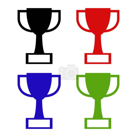 Illustration for Trophy icon vector illustration - Royalty Free Image